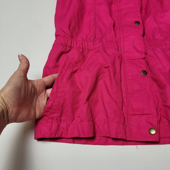 Coldwater Creek Women Sleeveless Full Zip Snap Button Vest Collared Pink Size S - Picture 3 of 14